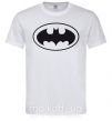Мужская футболка BATMAN логотип Белый фото