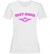 Женская футболка BEST MAMA с сердечком Белый фото