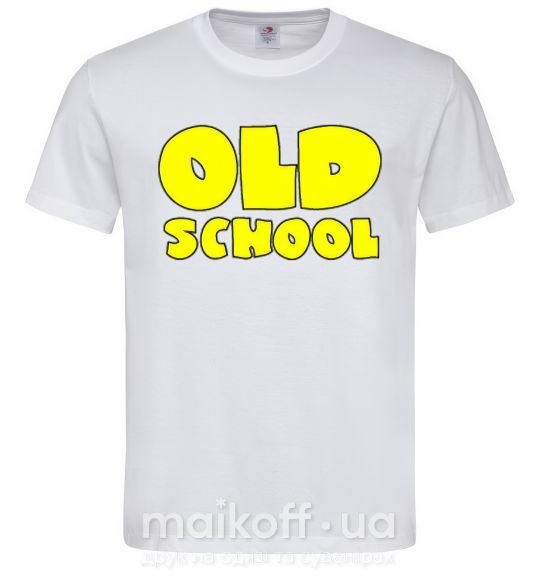 Мужская футболка OLD SCHOOL Белый фото