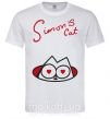 Мужская футболка SIMON'S CAT надпись Белый фото