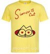 Мужская футболка SIMON'S CAT надпись Лимонный фото