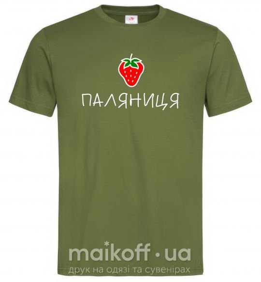 Мужская футболка Паляниця Оливковый фото