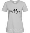 Женская футболка MRS. Серый фото