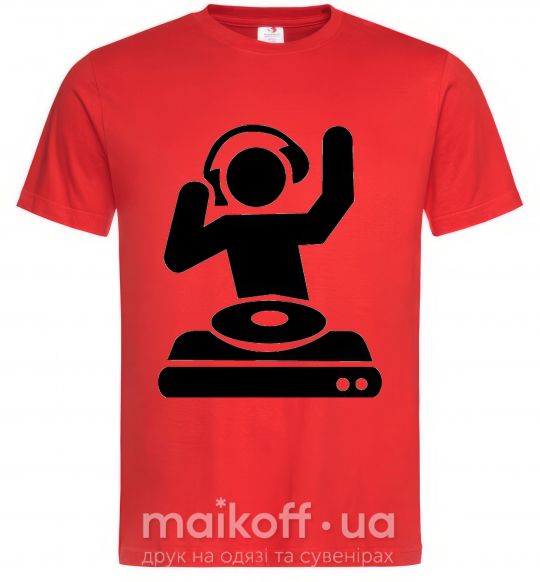 Мужская футболка DJ PLAYING Красный фото