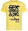 Мужская футболка SEX, DRUGS AND ROCK'N-ROLL... Лимонный фото