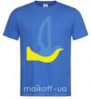 Мужская футболка Peace to Ukraine - голуб миру Ярко-синий фото