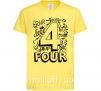 Детская футболка 4 - Four Лимонный фото