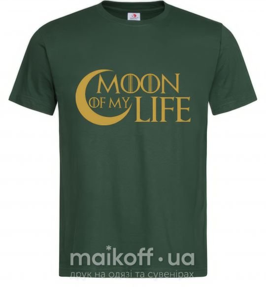 Мужская футболка Moon of my life Темно-зеленый фото