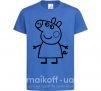 Детская футболка Peppa pig Ярко-синий фото