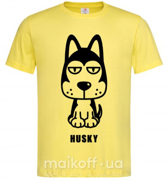 Мужская футболка Husky Лимонный фото
