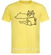 Мужская футболка Super cat Лимонный фото