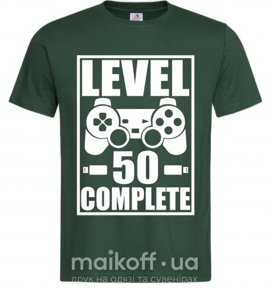 Мужская футболка Level 50 complete Game Темно-зеленый фото