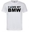 Мужская футболка I love my BMW logo Белый фото