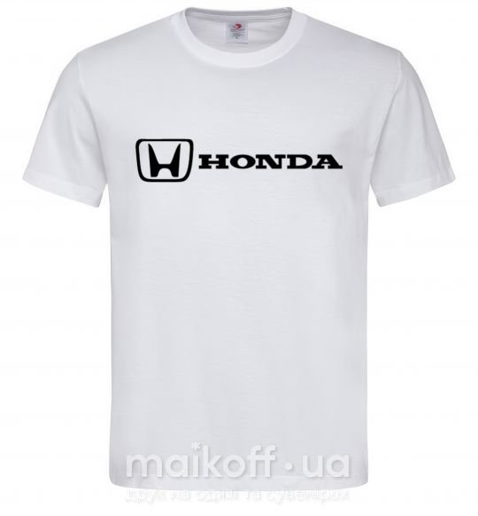 Мужская футболка Honda logo Белый фото