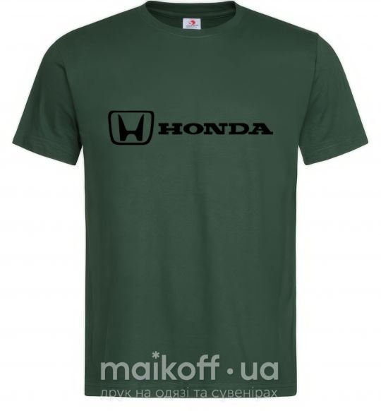 Мужская футболка Honda logo Темно-зеленый фото
