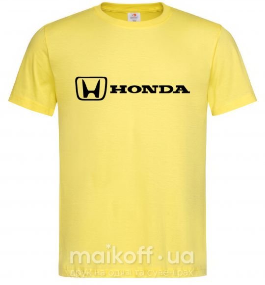 Мужская футболка Honda logo Лимонный фото