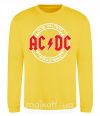 Свитшот AC_DC high voltage Солнечно желтый фото