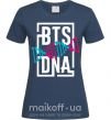 Женская футболка BTS DNA Темно-синий фото
