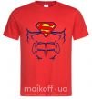 Мужская футболка Пресс супермена Красный фото