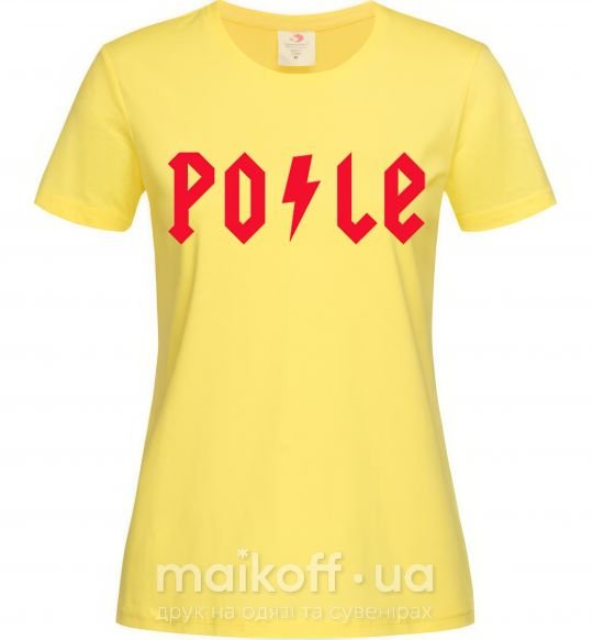 Женская футболка Po-le Лимонный фото