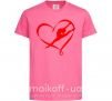 Детская футболка Heart gymnastic Ярко-розовый фото