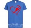 Детская футболка Heart gymnastic Ярко-синий фото