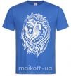 Мужская футболка Lion wh Ярко-синий фото