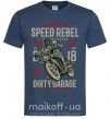 Мужская футболка Speed Rebel Dirty Garage Темно-синий фото