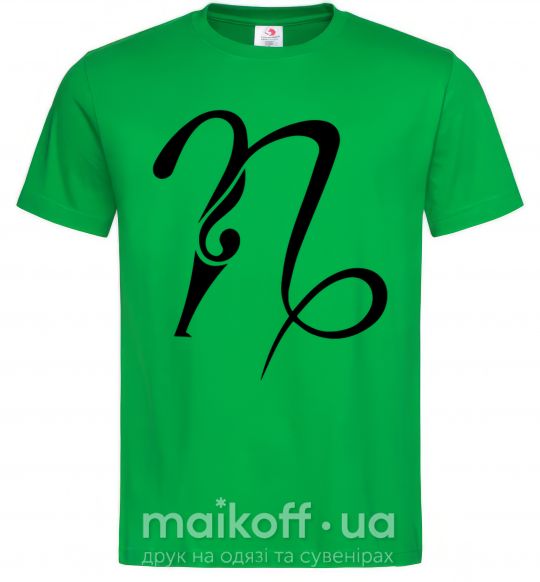 Мужская футболка Козерог знак Зеленый фото
