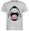 Мужская футболка Angry Shark Серый фото