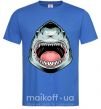 Мужская футболка Angry Shark Ярко-синий фото
