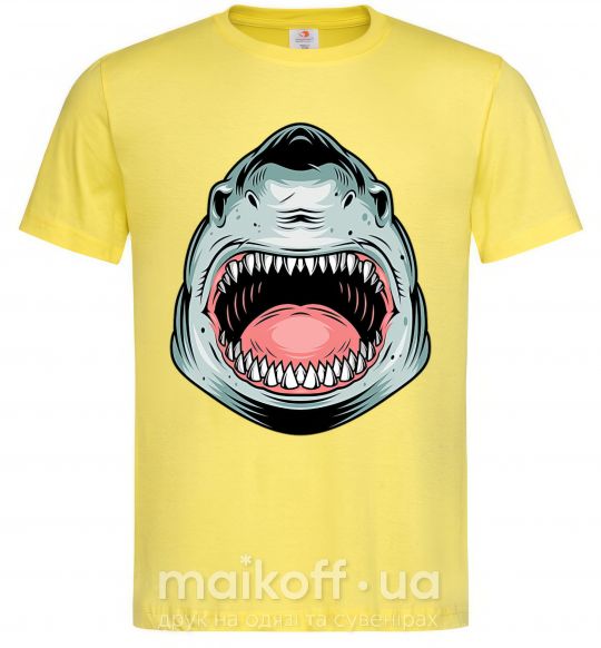 Мужская футболка Angry Shark Лимонный фото