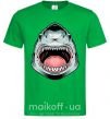 Мужская футболка Angry Shark Зеленый фото