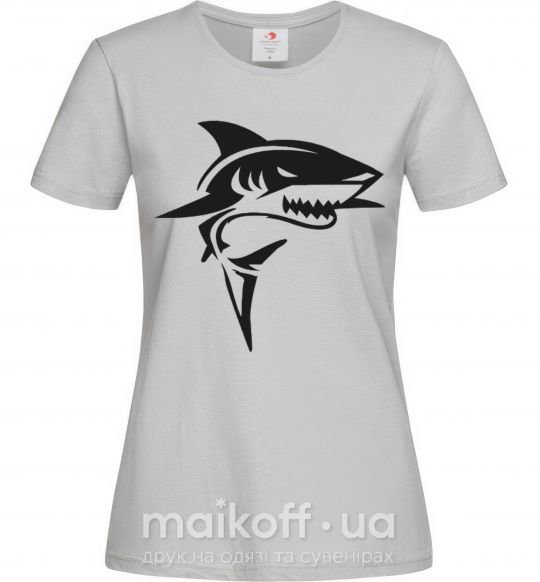 Женская футболка Black shark Серый фото