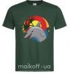 Мужская футболка Счастливый дельфин Темно-зеленый фото
