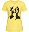 Женская футболка Mountain wolf Лимонный фото