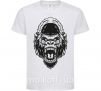Детская футболка Злая горилла Белый фото