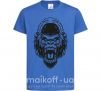 Детская футболка Злая горилла Ярко-синий фото