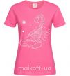 Женская футболка Скорпион белый Ярко-розовый фото