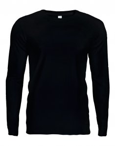 Мужская футболка с длинным рукавом Sols IMPERIAL LSL MEN Черный