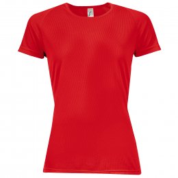 Женская футболка спортивная Sols SPORTY WOMEN Красный