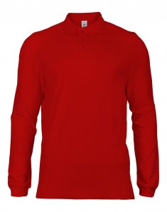 Мужская футболка поло с длинным рукавом Sols WINTER II Красный
