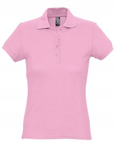 Женская футболка поло Sols PASSION Нежно розовый