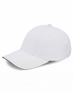 Кепка 6-ти панельная Cofee TURNED SANDWICH Белый