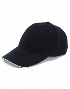 Кепка 6-ти панельна Cofee TURNED SANDWICH Чорний