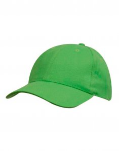 Кепка детская 5-ти панельная Headwear BRUSHED HEAVY COTTON Зеленый