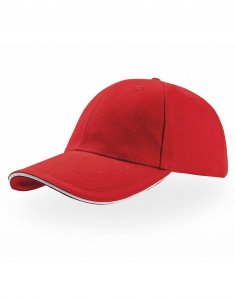 Кепка 6-ти панельная Atlantis Liberty Sandwich Красный