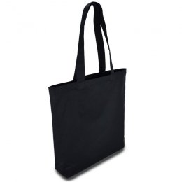 Еко-сумка з бавовни з розширенням Чорний 35x35х7/Black фото