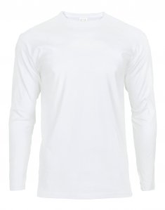 Мужская футболка с длинным рукавом Fruit of the Loom VALUEWEIGHT LONG SLEEVE T Белый