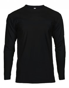 Мужская футболка с длинным рукавом Fruit of the Loom VALUEWEIGHT LONG SLEEVE T Черный